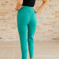 Magic Ankle Crop Skinny Pants in Kelly Green