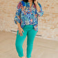 Magic Ankle Crop Skinny Pants in Kelly Green