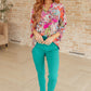 Magic Ankle Crop Skinny Pants in Kelly Green