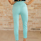 Magic Ankle Crop Skinny Pants in Aqua