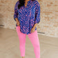 Magic Ankle Crop Skinny Pants in Dark Pink