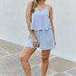Let It Happen Striped Romper in Cobalt Blue