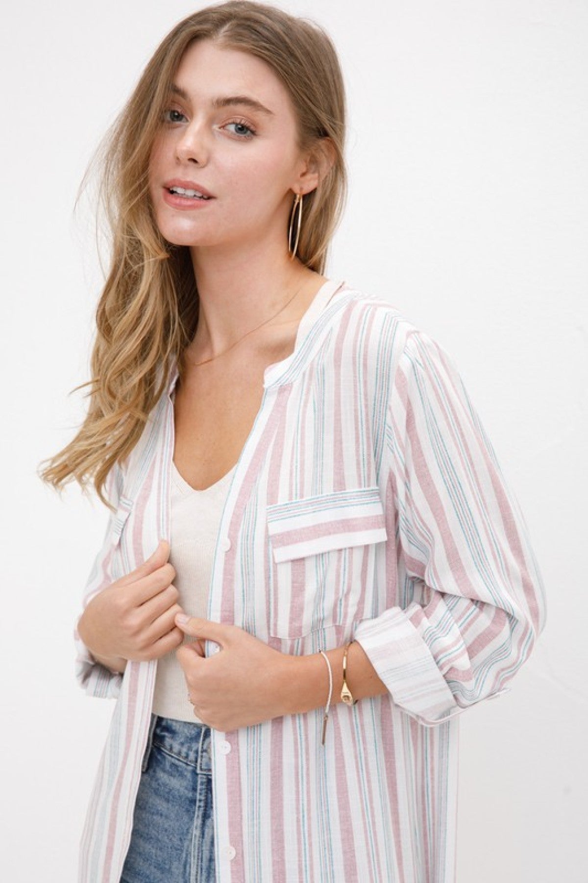 Wind in my hair Button Down Maxi Dress