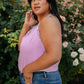 Lace Bonbon Bodysuit in Lavender