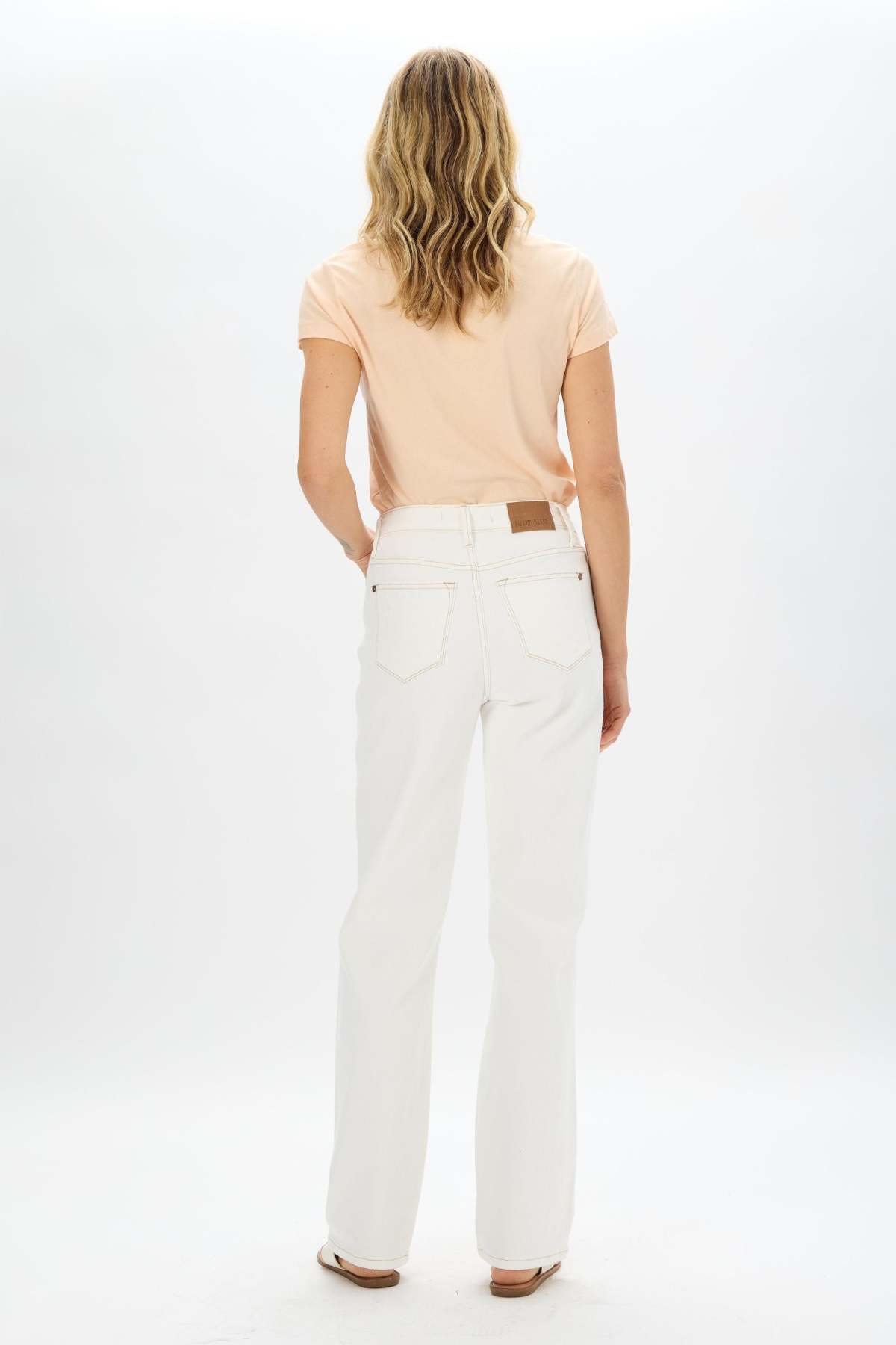Judy Blue Straight Leg Jean - White