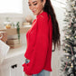 RACK SALE Cozy Casual Sweater in Lipstick