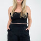Zenana Loop Terry Elastic Waist Shorts With Pockets