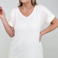 Simply Spring Ribbed V-Neck top