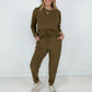 Splendid Reverse Soft French Terry Top & Jogger Set