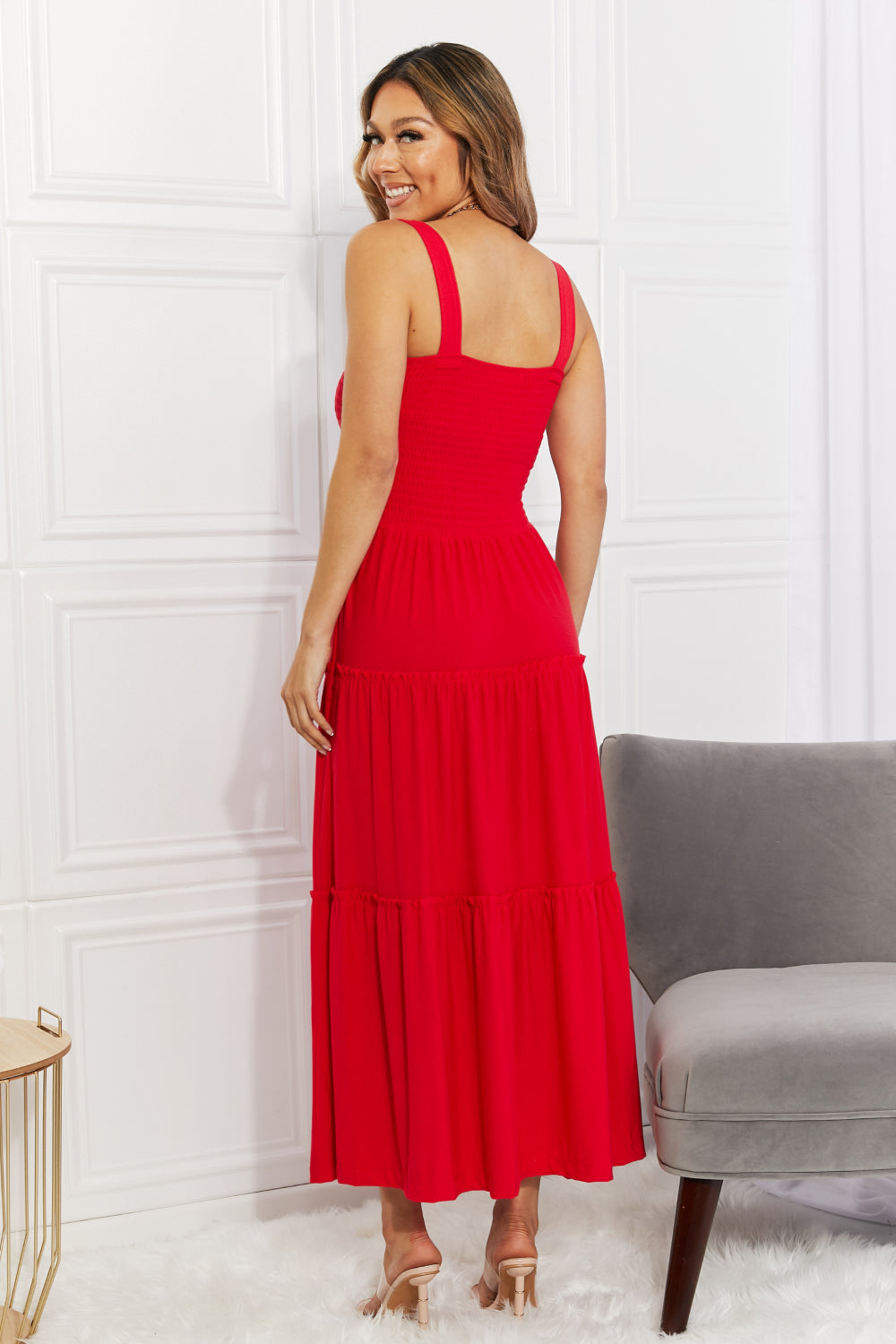 Smocked Tiered Maxi Dress