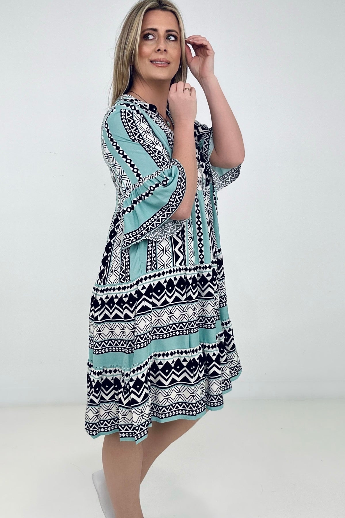 Myra Bell Sleeve Boho Dress