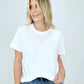 Solid Cotton Boyfriend Tee
