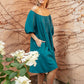 Teal Tiers Dress