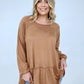 Solid Cotton Jersey Tunic Top
