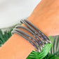 PREORDER: Shimmer Tube Bracelets in Black