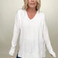 Front Seam Light Knit Sweater