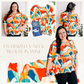 Dolman Sleeve Blouse With Tie Belt Detail In Tuscan Sunset