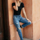 Perfect Tuck Bodysuit in Black