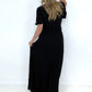 Crinkle Gauze Wrap Maxi Dress