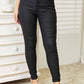 Kancan High Rise Black Coated Ankle Skinny Jeans