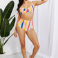 Marina West Swim Take A Dip Twist High-Rise Bikini in Stripe