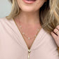 Melania Clara Crystal Clovers Dainty Necklace