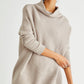 Slouchy Ribbed Tunic Sweater - Multiple Colors