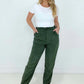 High Rise Corduroy Pants with Pockets