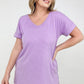 Simply Spring Ribbed V-Neck top