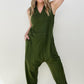 Solid Sleeveless Harem Jumpsuit - Multiple Colors