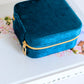Kept and Carried Velvet Jewlery Box in Teal