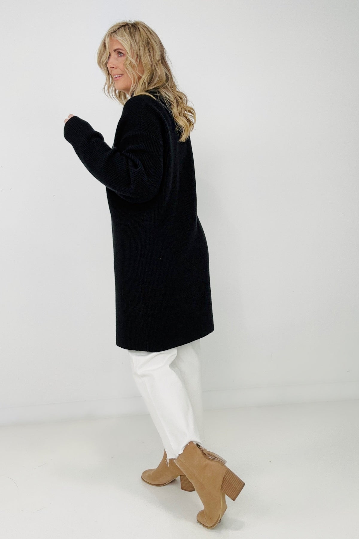 Nora Mockneck Front Slit Sweater