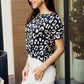 Leopard Round Neck Tee Shirt