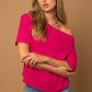 Off the Shoulder Cowl Neck Top