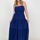 Seize The Day Smocked Tiered Maxi Dress