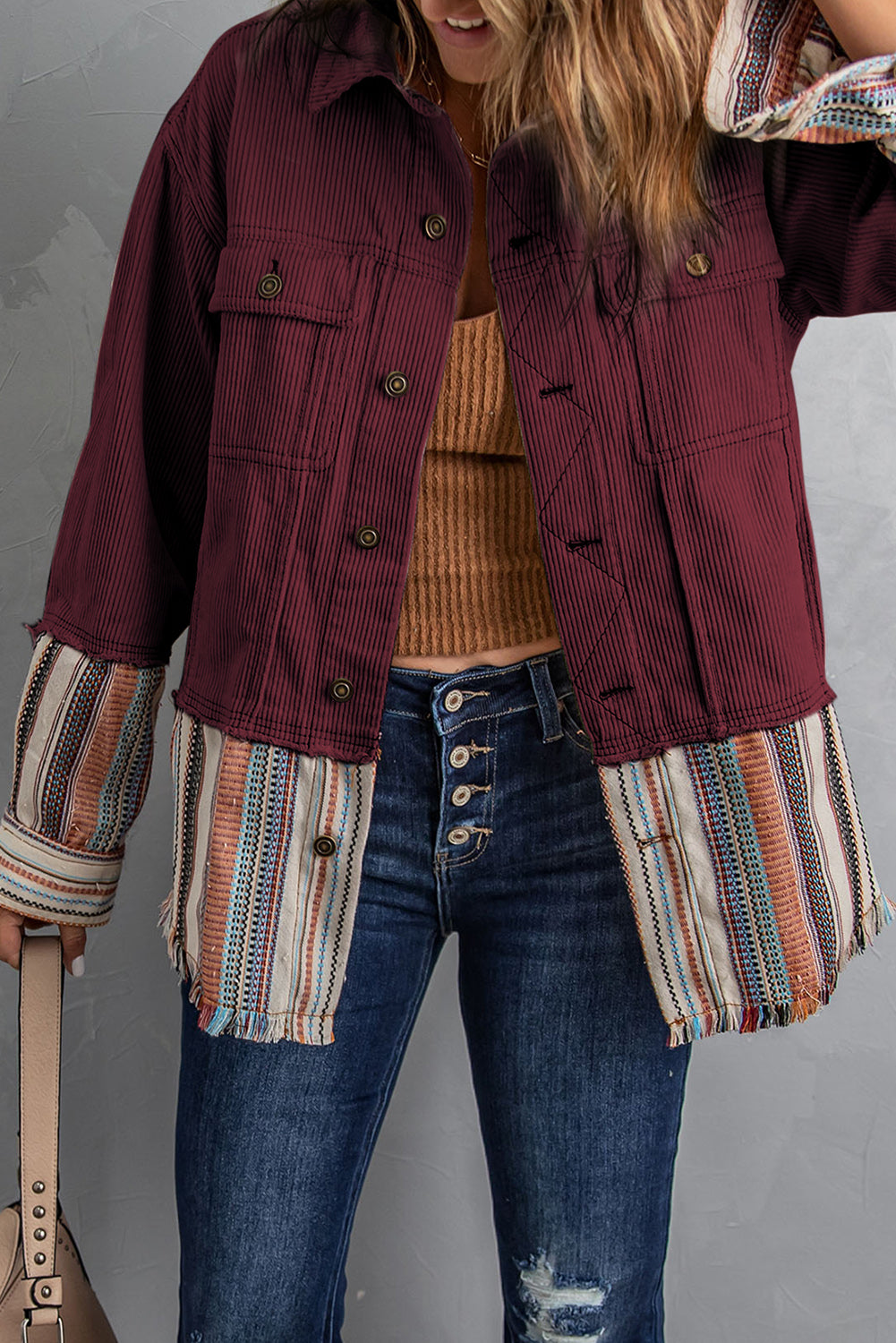 Dare To Be Corduroy Shacket
