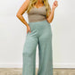 Two Tone Rib Wide Leg Pants