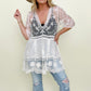 White Birch Half Sleeve Lace Cover up - Multiple Colors