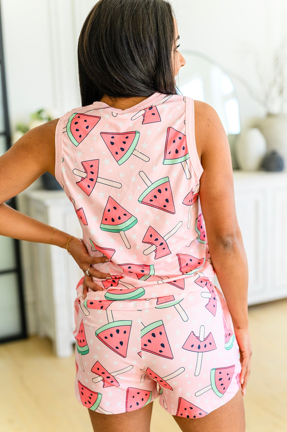 PREORDER: Sleeveless Pajamas in Watermelon