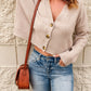 Crop It Like It's Hot Button Front Sweater