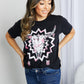 mineB Full Size Graphic Round Neck Tee Shirt