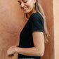 Perfect Tuck Bodysuit in Black