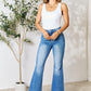 BAYEAS Slit Flare Jeans