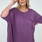 Zenana "Modish Comfort" Rayon Oversized Front Pocket Top