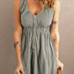 Sleeveless Button Down Mini Dress
