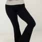Zenana Solid High Waist Yoga Flare Pants