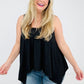 Boho Oversized Shark Bite Tank Top