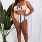 Marina West Swim Take A Dip Twist High-Rise Bikini in Stripe