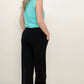Smocked Waistband Wide Leg Pants - 2 colors