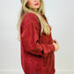 Oversized Corduroy Button Front Shacket